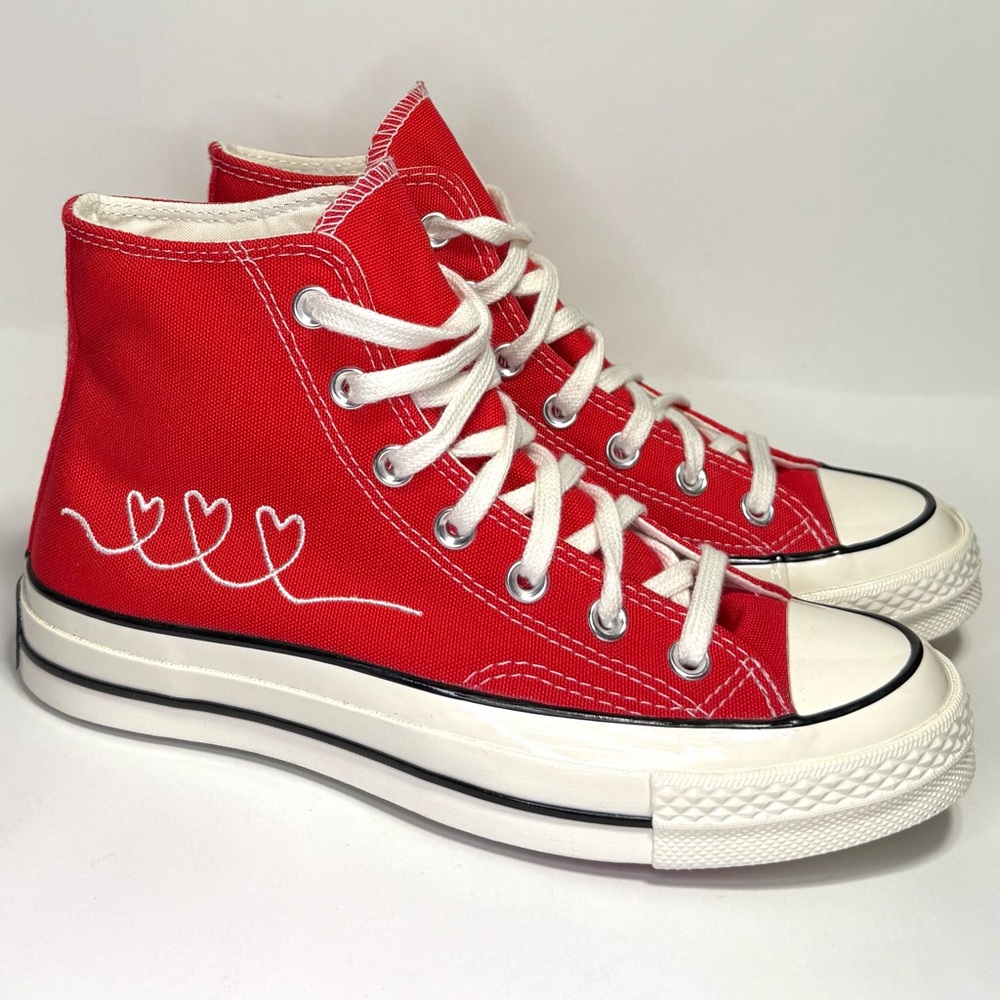 *NEW* CONVERSE Chuck 70 High Valentines Day - University Red High-Top Sneakers